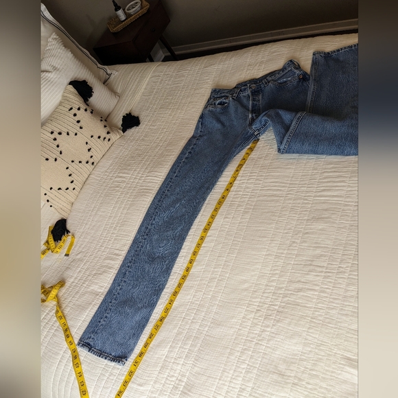 Levi's 501 Vintage Straight Leg Jeans 90s - Picture 9 of 16
